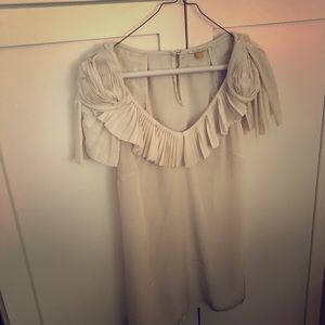 Ruffle/detailed sleeve blouse.  Very beautiful!